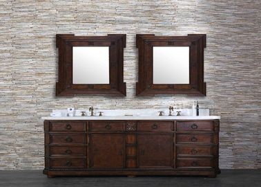 Luxuious Custom Bathroom Vanity Tops White Color With Undermount Sink