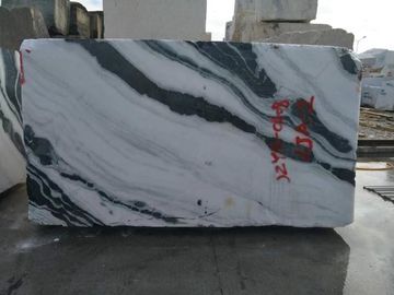Panda White Marble Slab Tile Interior Exterior Wall Cladding Flooring Stairs Use